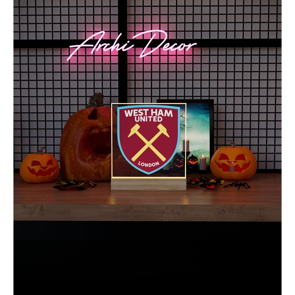 Đèn Mica Led In Logo WESTHAM. Kích Thước 20*20 8 Màu, 6 Chế Độ Nháy, Điều Chỉnh Sáng Tối Tùy Thích