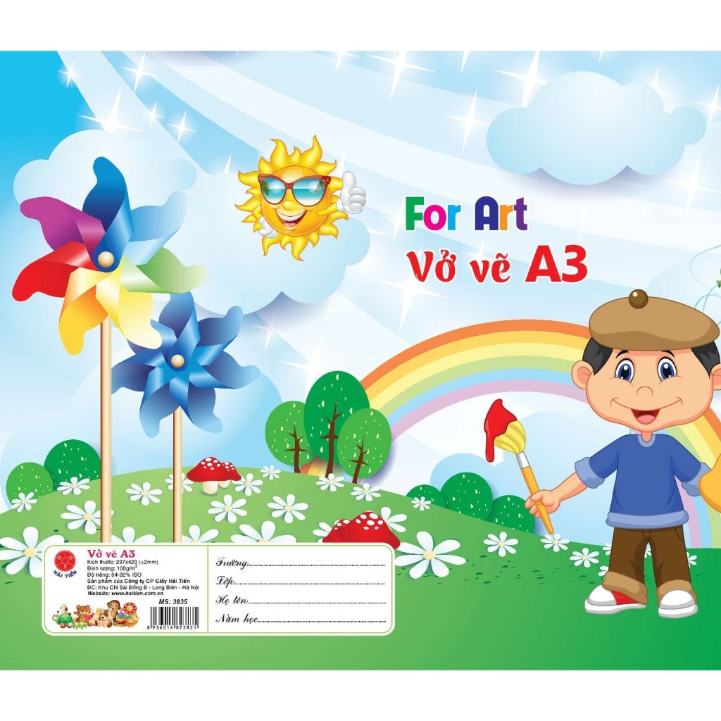 Ảnh Vở vẽ Hải Tiến A3/A4 mã 3628/ 3835 /3842/ 3897 3