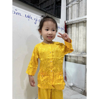 BàBa Bé Tay Ngắn #Jacket Top Kem Dress Women # Đồ Lam Đi Chùa