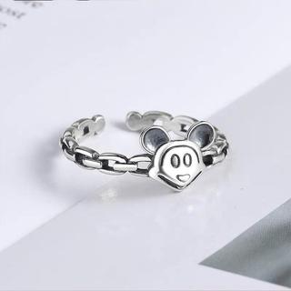 [🔥XƯỞNG SALE SẬP SÀN🔥] Set 3 Nhẫn Hợp Kim 2 Lớp Họa Tiết Chuột Mickey Dễ Thương R118
