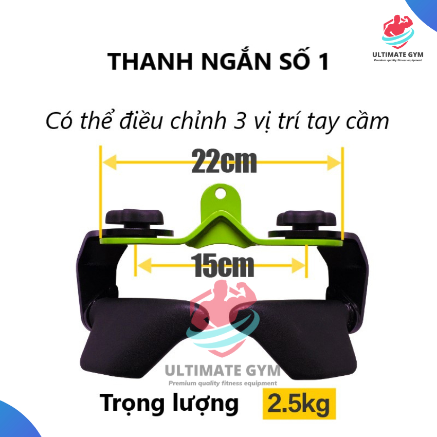 [Bán lẻ] Power grip, cable attachment lat pull downbackrow, dụng cụ