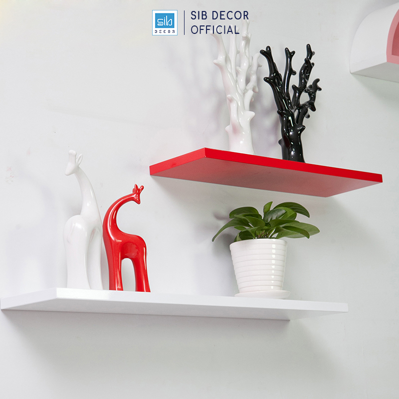 Ảnh Kệ Thanh Ngang Gỗ Chống Ẩm, Sơn Phủ Bóng 2K Đẹp SIB Decor 3