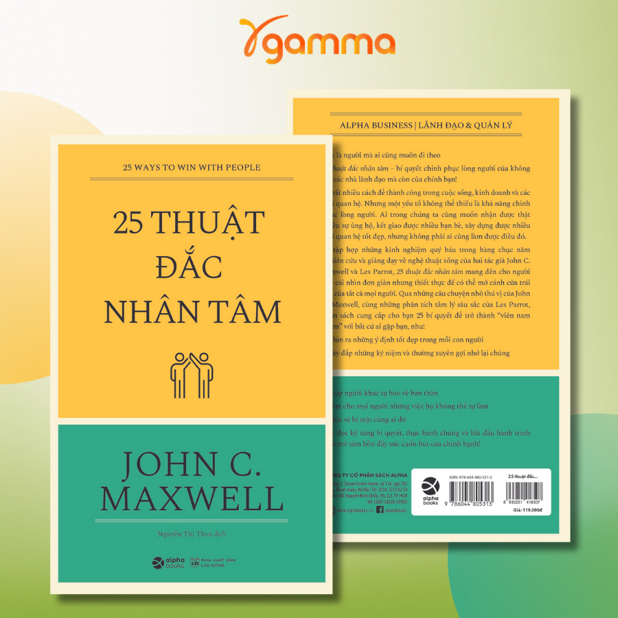 Sách - 25 Thuật Đắc Nhân Tâm - Bí Quyết Chinh Phục Lòng Người (Alpha Books)