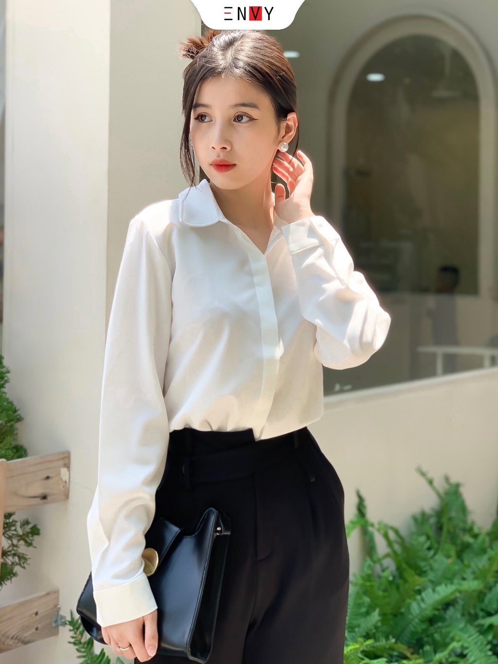 Ảnh Áo sơ mi nữ truyền thống ENVY - S0095 2