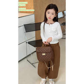 (Ảnh thật) Bộ thu đông bé gái. Set bộ dài tay quần kaki nâu Tây sang chảnh bé gái13-45kg du lịch, Tết, đi chơi, đi học