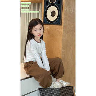 (Ảnh thật) Bộ thu đông bé gái. Set bộ dài tay quần kaki nâu Tây sang chảnh bé gái13-45kg du lịch, Tết, đi chơi, đi học