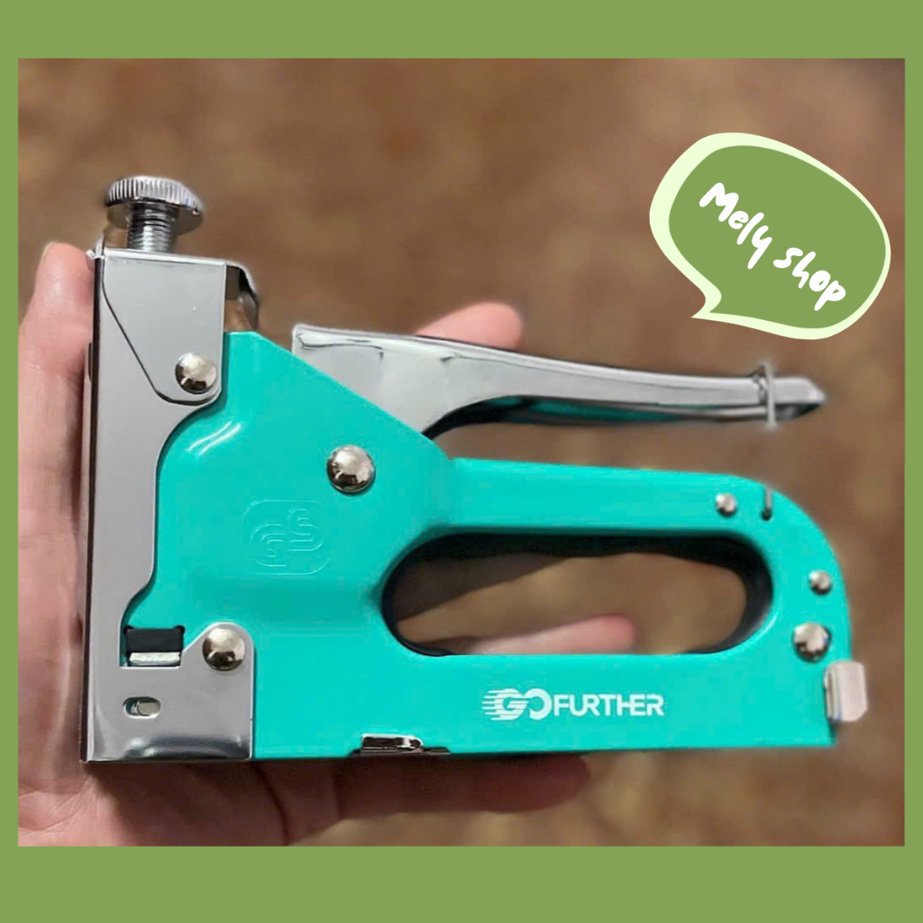 [ Màu Xanh ]_Súng Bắn Ghim Gỗ Kèm Hộp 5000c Ghim Kim Loại | Shopee Việt Nam
