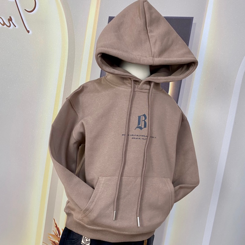 Áo nỉ hoodie mũ qccc size 19-36kg