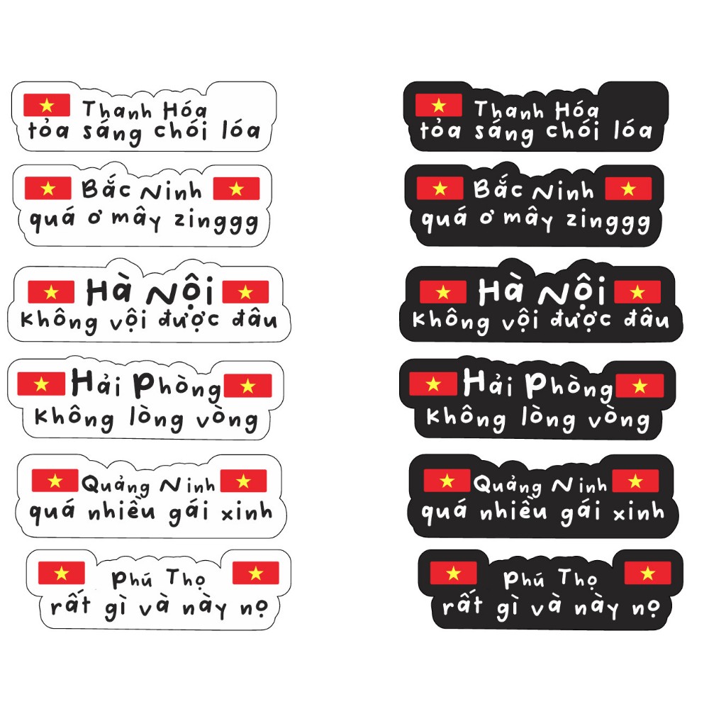 Tem Dán Xe 63 Tỉnh Thành | Team Decal Hình Dán Sticker Biển Số Xe Máy Ô ...