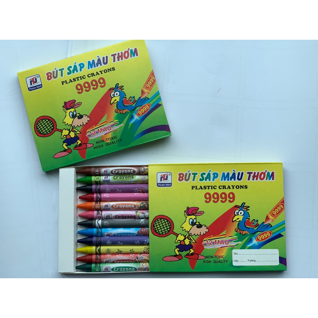 Ảnh Hộp sáp màu 12, 24 màu cho bé tập tô, vẽ tranh - Thảo Phương 2