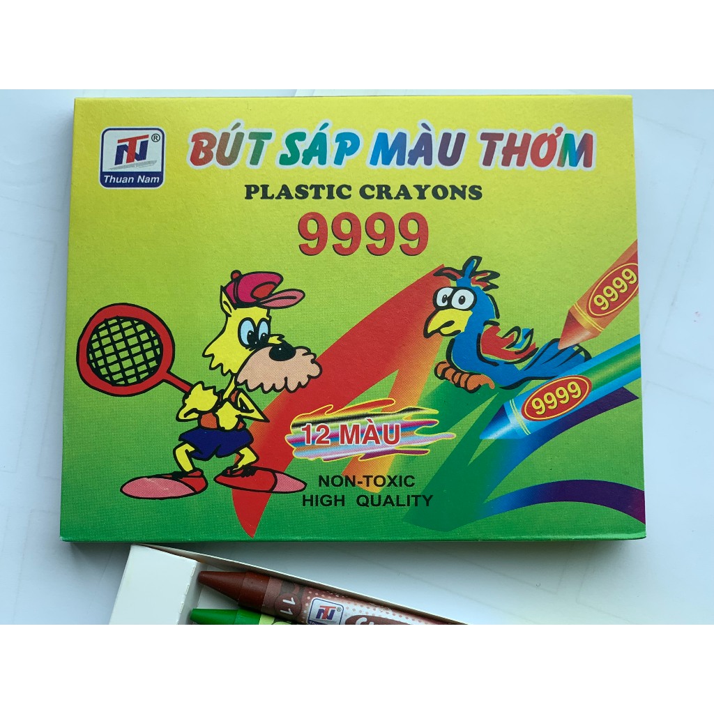 Ảnh Hộp sáp màu 12, 24 màu cho bé tập tô, vẽ tranh - Thảo Phương 1