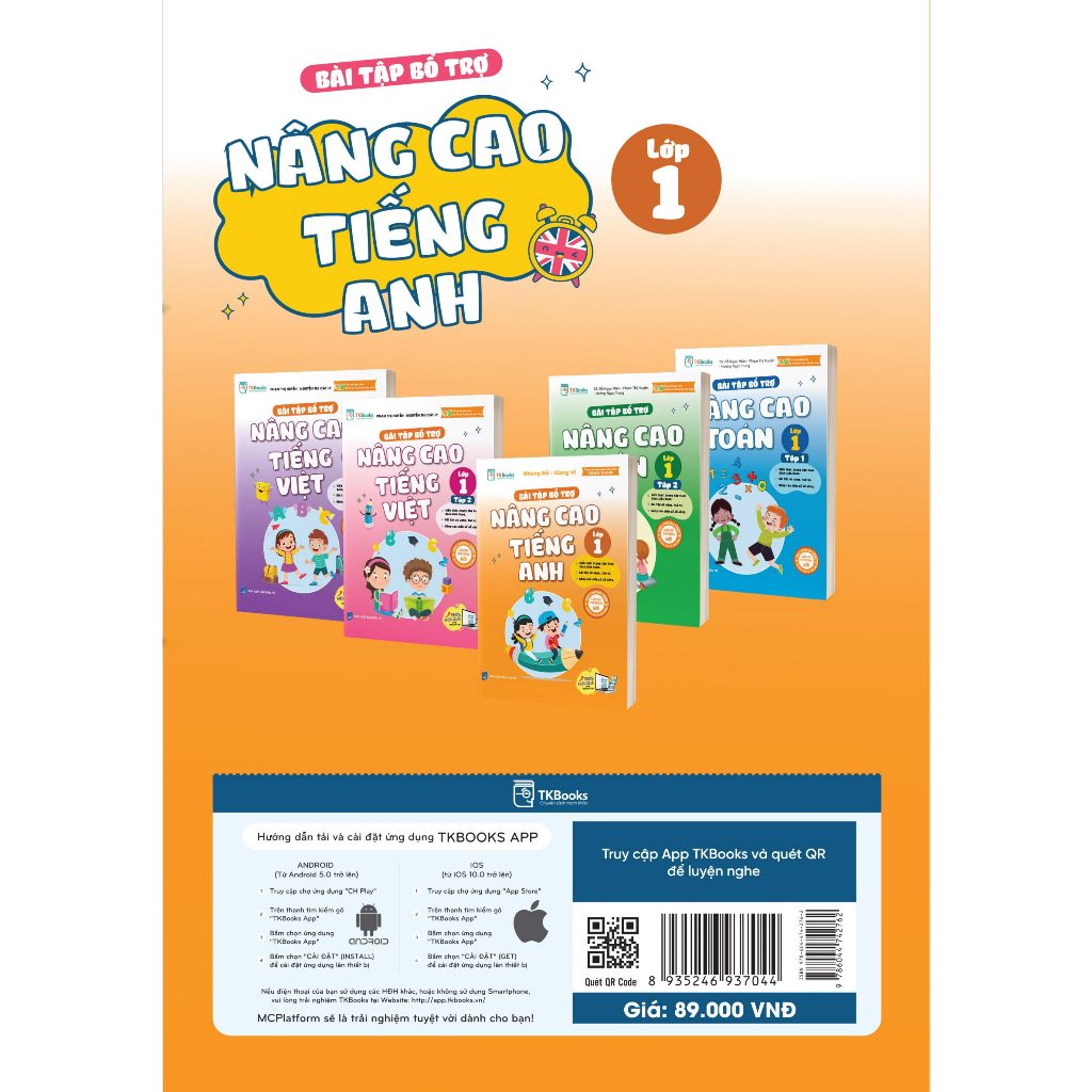 Sách - Bài Tập Bổ Trợ Nâng Cao Tiếng Anh Lớp 1
