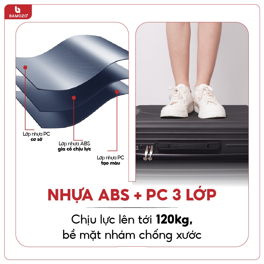 Ảnh HỎA TỐC Vali Du Lịch Bamozo 8809 Cao Cấp Size 28 Bền Đẹp Bảo Hành 5 Năm 3