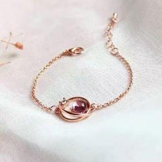 [🔥XƯỞNG SALE SẬP SÀN🔥] Vòng Tay Đính Charm Đá Hồng Hành Tinh Lạ Mắt