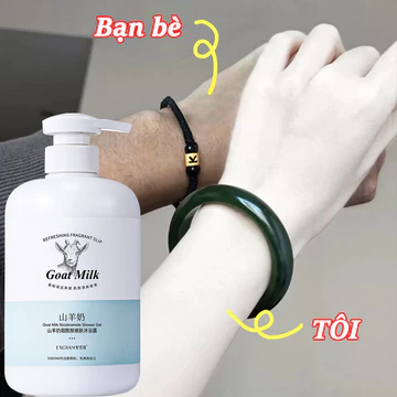 sữa tắm sữa dê làm trắng da 800ml dưỡng ẩm làm đều màu da lưu hương lâu mềm mịn toàn thân Sữa tắm trắng da sữa