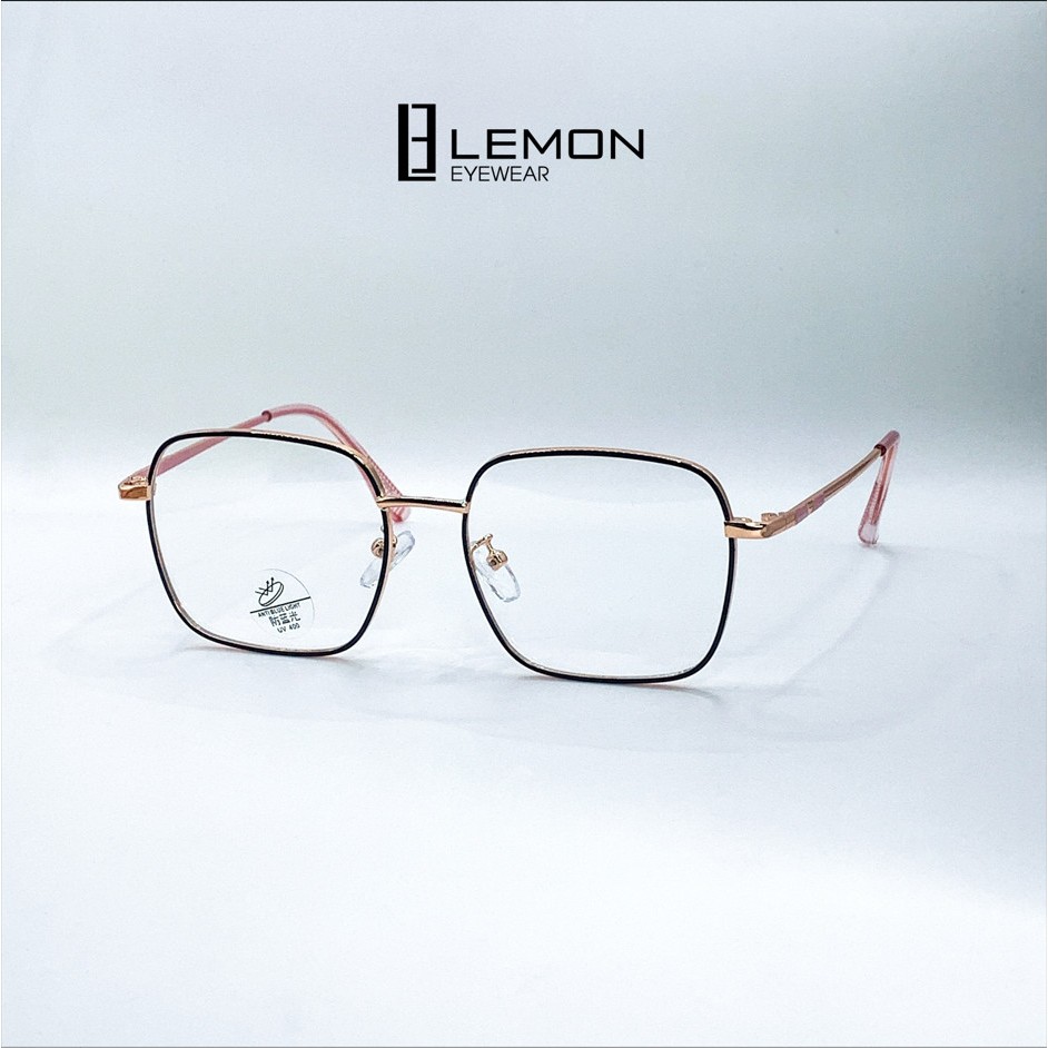 Gọng Kính Cận Mắt Vuông Thời Trang Chất liệu Kim Loại Unisex LemonEyewear LE20053