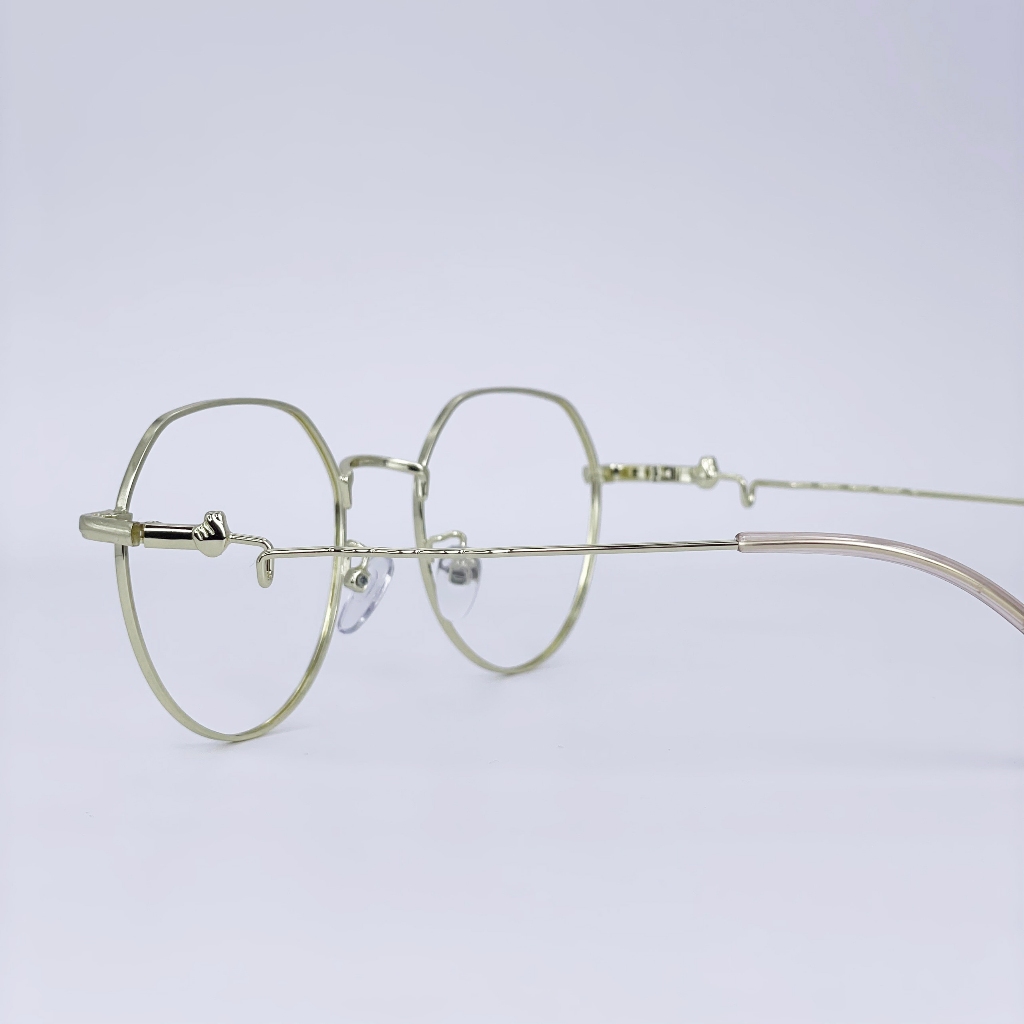 Gọng kính cận, giả cận thời trang LemonEyewear kim loại mắt tròn độc đáo LE2298