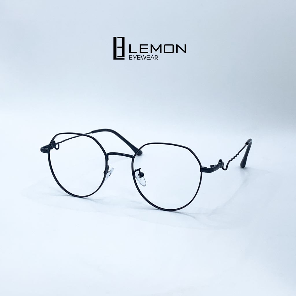 Gọng kính cận, giả cận thời trang LemonEyewear kim loại mắt tròn độc đáo LE2298