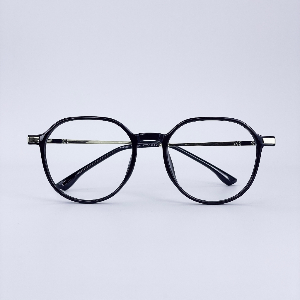 Gọng kính cận mắt tròn LemonEyewear càng kim loại thời trang unisex LE83063