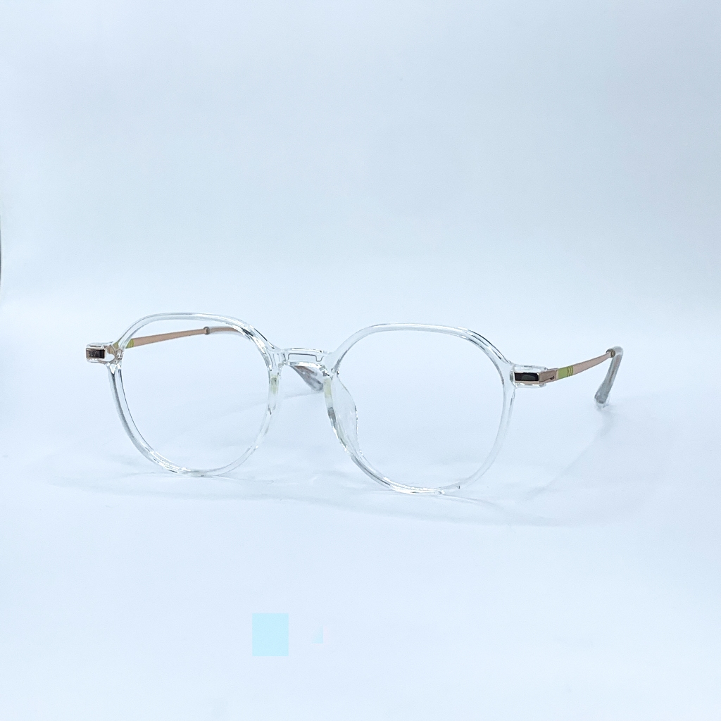 Gọng kính cận mắt tròn LemonEyewear càng kim loại thời trang unisex LE83063