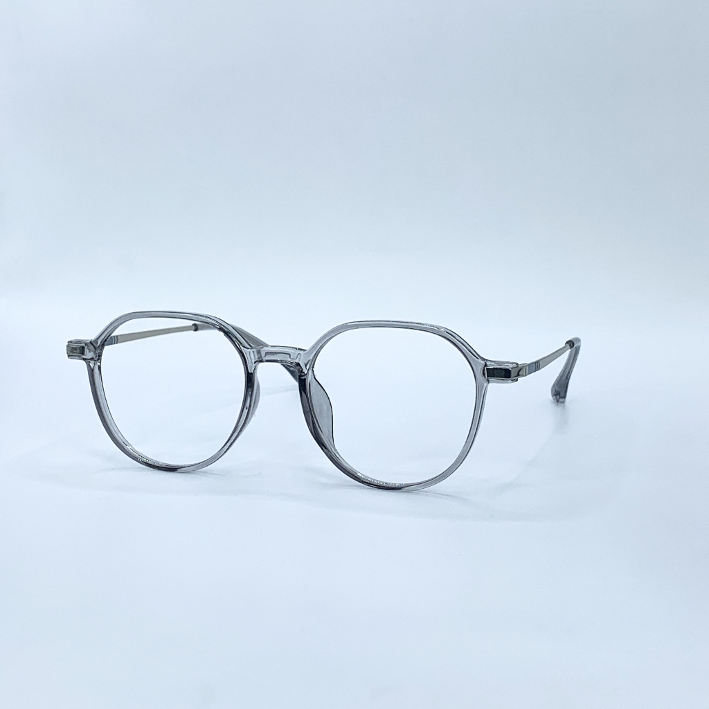 Gọng kính cận mắt tròn LemonEyewear càng kim loại thời trang unisex LE83063