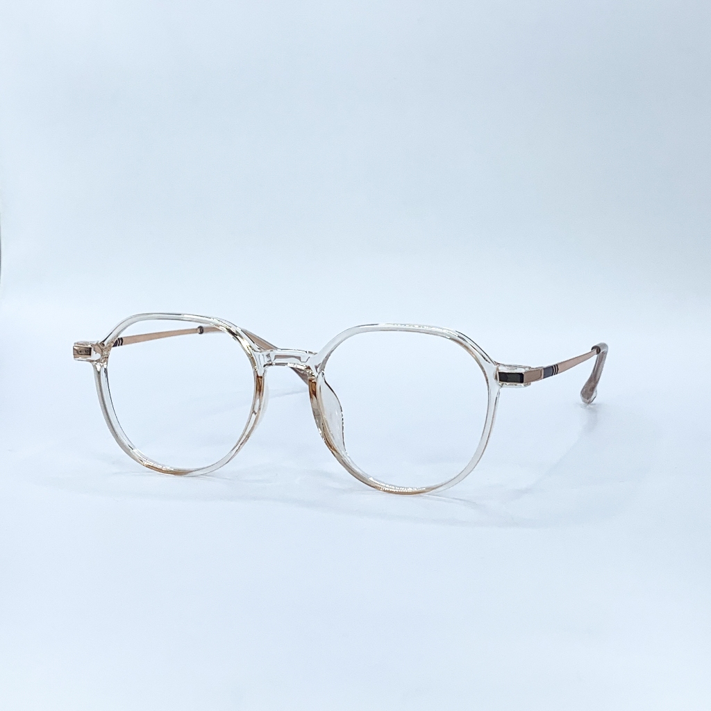 Gọng kính cận mắt tròn LemonEyewear càng kim loại thời trang unisex LE83063
