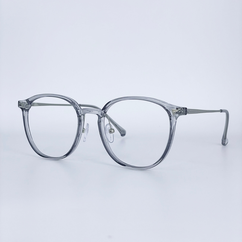 Gọng kính cận mắt tròn unisex LemonEyewear càng kim loại thời trang LE72598