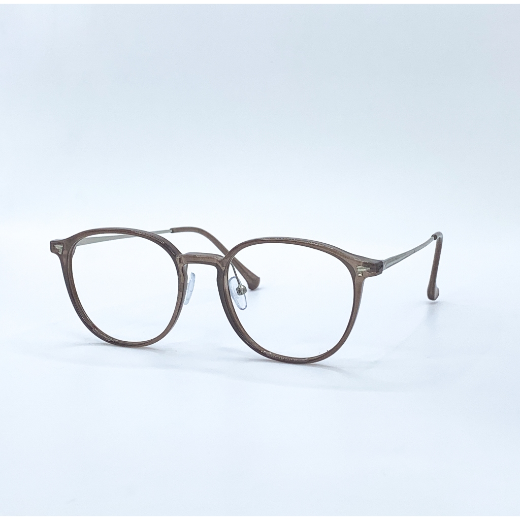 Gọng kính cận mắt tròn unisex LemonEyewear càng kim loại thời trang LE72598