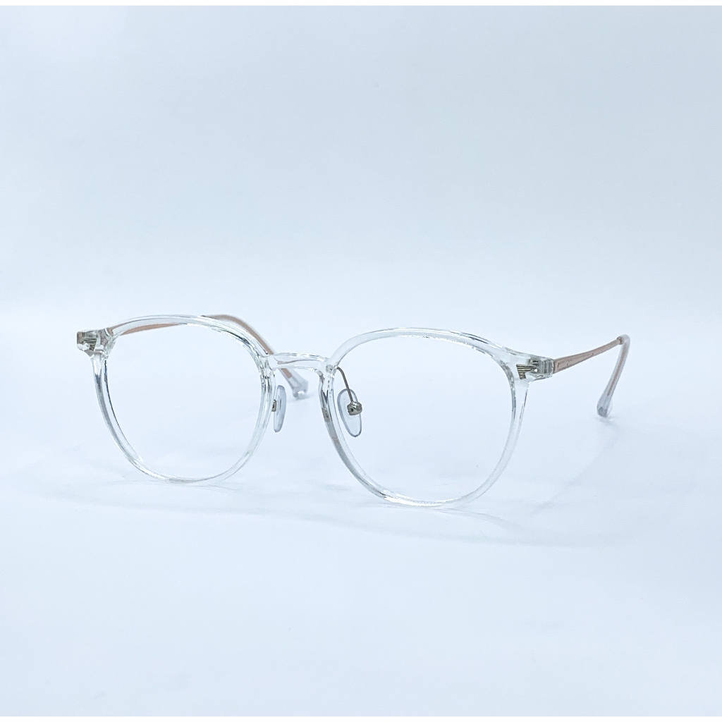 Gọng kính cận mắt tròn unisex LemonEyewear càng kim loại thời trang LE72598