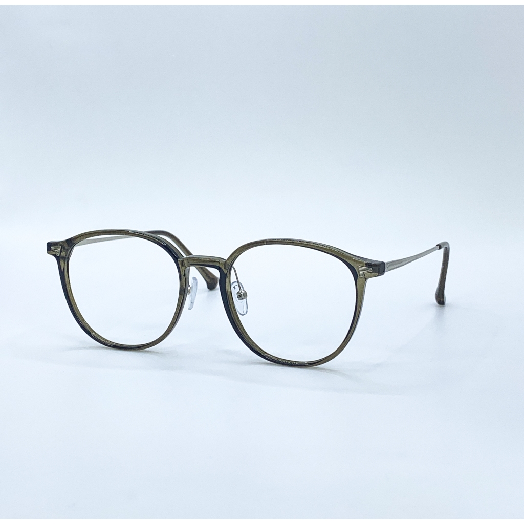 Gọng kính cận mắt tròn unisex LemonEyewear càng kim loại thời trang LE72598