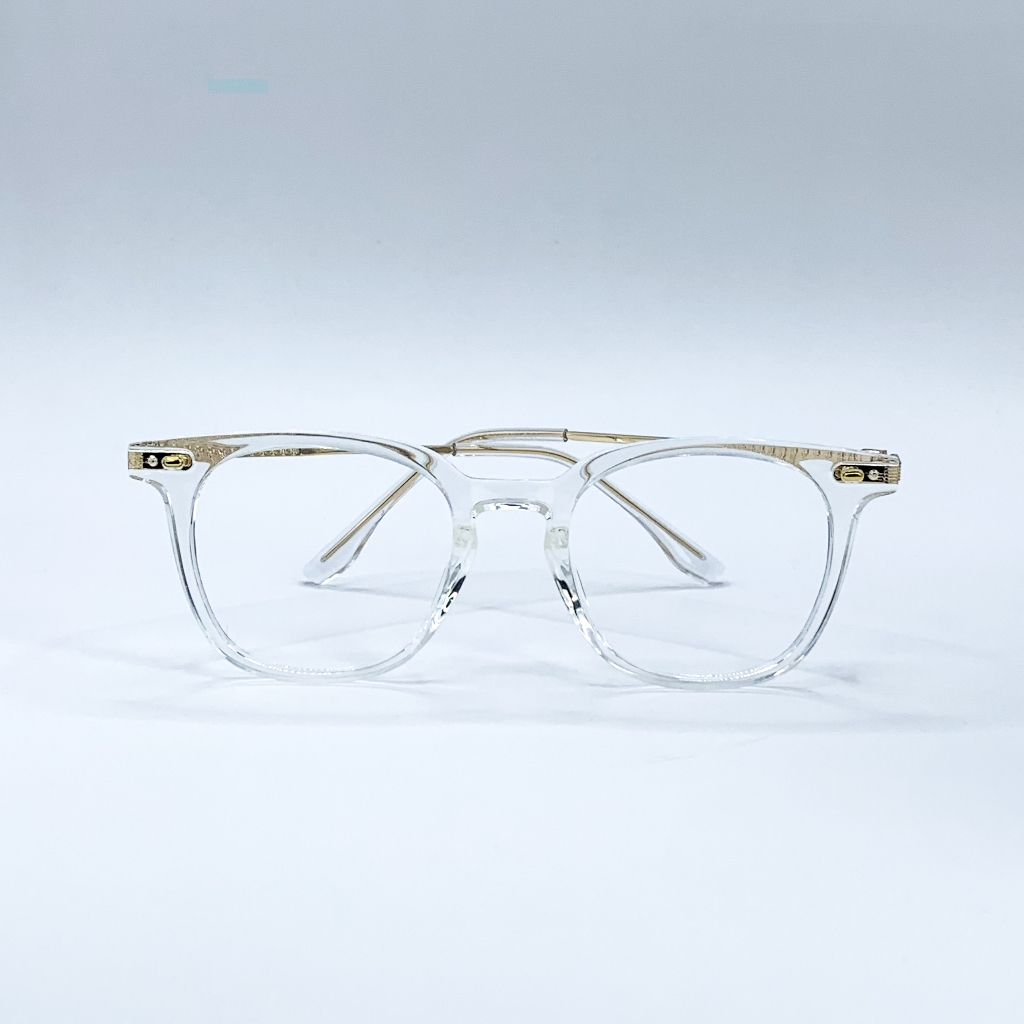 Gọng kính thời trang nam nữ LemonEyewear mắt vuông vát tròn gọng kim loại dễ đeo LE1113