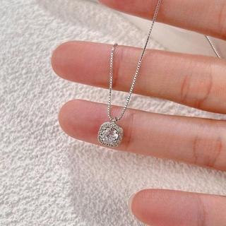 [🔥XƯỞNG SALE 8K🔥] Dây Chuyền Vòng Cổ Titan Mạ Vàng/Bạc Mặt Vuông Đính Đá Lấp Lánh Đơn Giản Sang Trọng