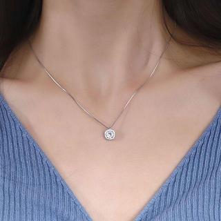 [🔥XƯỞNG SALE 8K🔥] Dây Chuyền Vòng Cổ Titan Mạ Vàng/Bạc Mặt Vuông Đính Đá Lấp Lánh Đơn Giản Sang Trọng