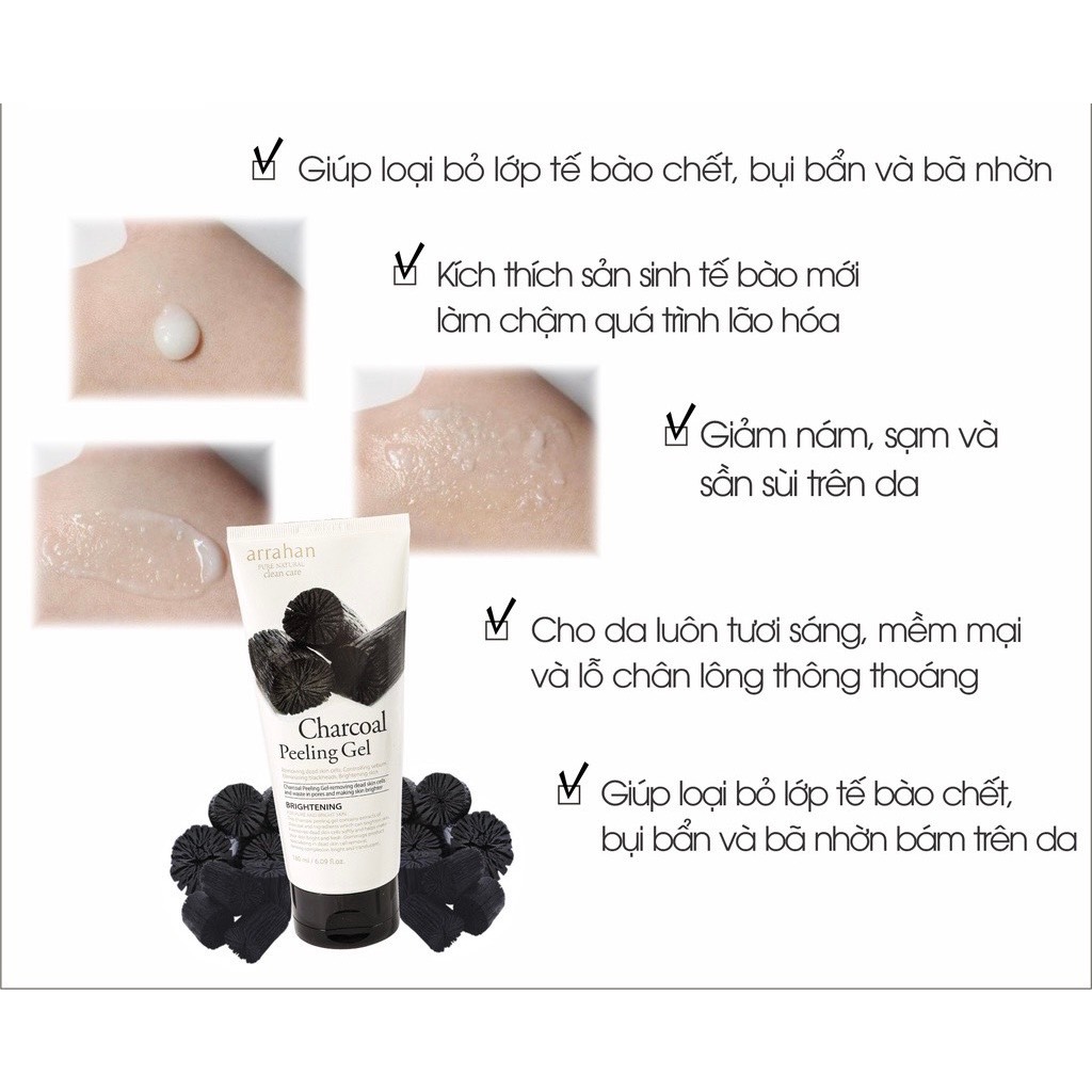 Tẩy Da Chết Arrahan - Tẩy Tế Bào Chết Arrahan Peeling Gel 180ml [HÀNG CHUẨN]