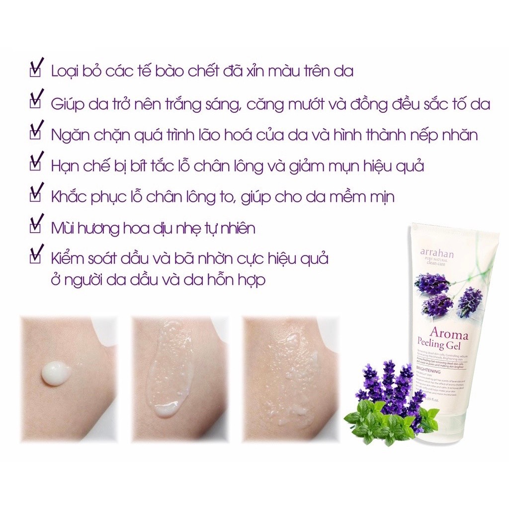Tẩy Da Chết Arrahan - Tẩy Tế Bào Chết Arrahan Peeling Gel 180ml [HÀNG CHUẨN]
