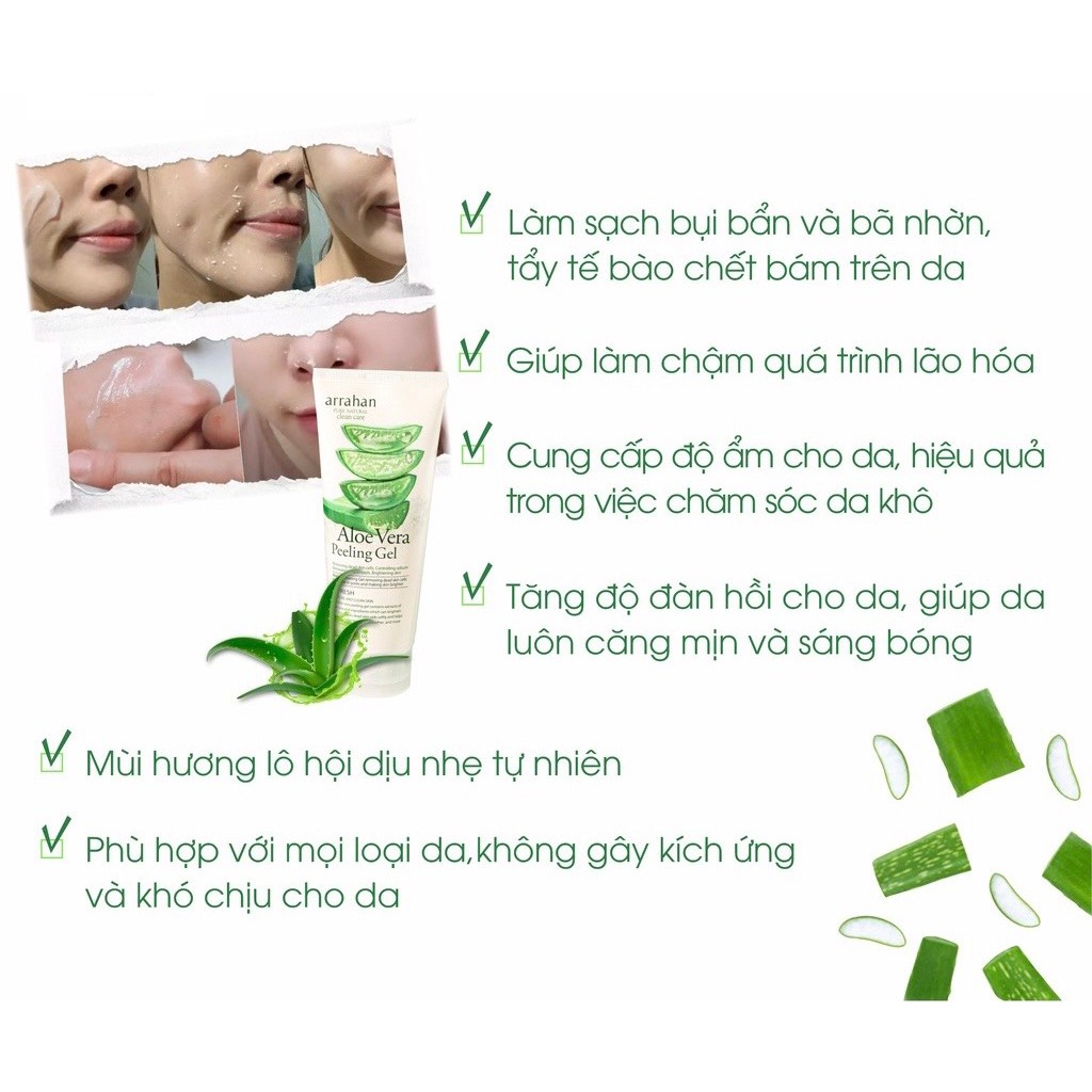 Tẩy Da Chết Arrahan - Tẩy Tế Bào Chết Arrahan Peeling Gel 180ml [HÀNG CHUẨN]