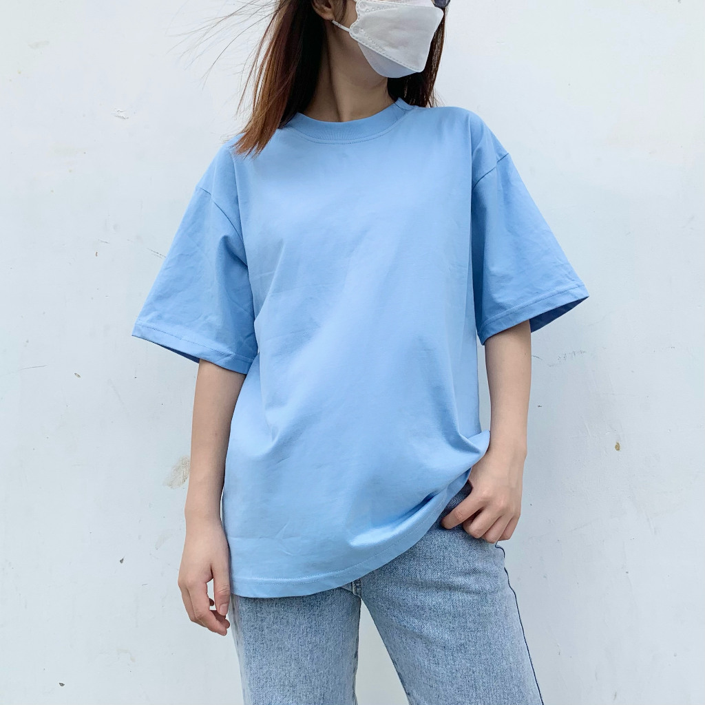 Áo thun cotton trơn unisex nam nữ Goodore thoáng mát năng động Form Oversize