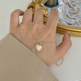 [🔥XƯỞNG SALE 9K 🔥] Dây Chuyền Nữ  Mặt Trái Tim Đính Đá Pha Lê Tiểu Thư Sang Trọng N225