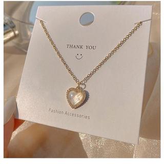 [🔥XƯỞNG SALE 9K 🔥] Dây Chuyền Nữ  Mặt Trái Tim Đính Đá Pha Lê Tiểu Thư Sang Trọng N225