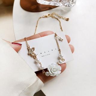 [🔥XƯỞNG SALE SẬP SÀN🔥] Vòng Tay Nữ Chuỗi Ngọc Hoa Trà Phụ Kiện Phong Cách Hàn Quốc B137