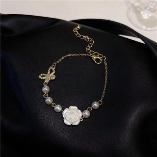 [🔥XƯỞNG SALE SẬP SÀN🔥] Vòng Tay Nữ Chuỗi Ngọc Hoa Trà Phụ Kiện Phong Cách Hàn Quốc B137