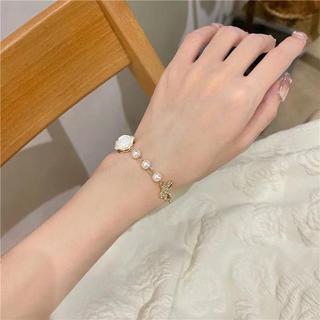 [🔥XƯỞNG SALE SẬP SÀN🔥] Vòng Tay Nữ Chuỗi Ngọc Hoa Trà Phụ Kiện Phong Cách Hàn Quốc B137