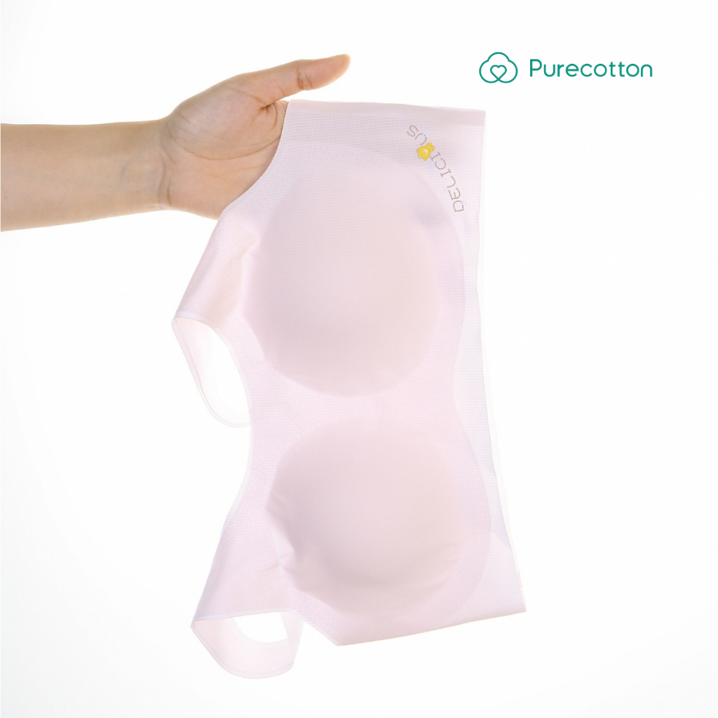 Ảnh Combo 2 áo lá học sinh không viền Purecotton chất liệu cotton cao cấp Beauty Light Bra 3