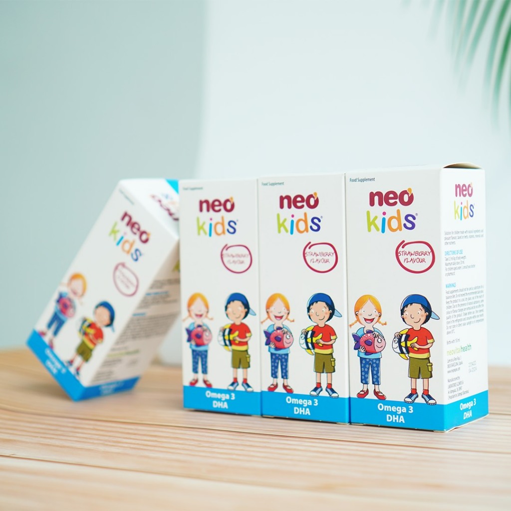 Neo Kids Dầu cá  Omega 3 DHA chai 150 ml + quà
