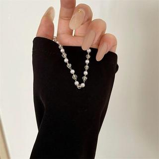 [🔥XƯỞNG SALE 11K 🔥] Dây Chuyền Vòng Cổ Đá Pha Lê Kết Hợp Ngọc Trai Nhân Tạo Phong Cách Cho Nữ N218