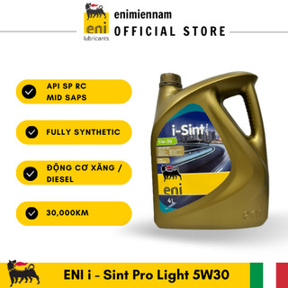 (Nhập khẩu) Nhớt Eni I-Sint Pro Light 5W30 cho xe oto / xe du lịch động cơ xăng / dầu diesel