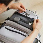 Balo nam nữ đi học đi làm BAMA Mesh Fabric Backpack MF102 chống nước nhiều ngăn laptop 15.6 inch — ảnh 7