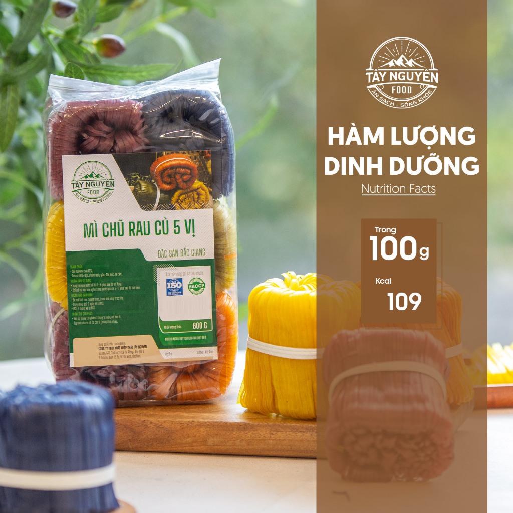 Mỳ chũ rau củ 5 vị 600g healthy đặc sản Bắc Giang Tây Nguyên Food ...