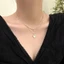 Dây chuyền Đính Hạt Châu Tiểu Thư, Vòng Cổ Đôi Phong Cách Hàn Quốc