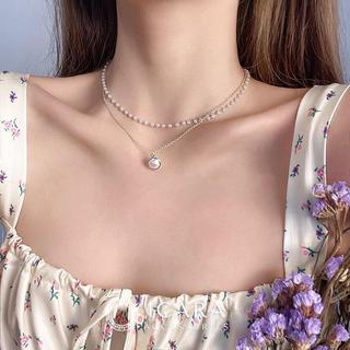 [🔥XƯỞNG SALE 9K 🔥] Dây chuyền Đính Hạt Châu Tiểu Thư, Vòng Cổ Đôi Phong Cách Hàn Quốc